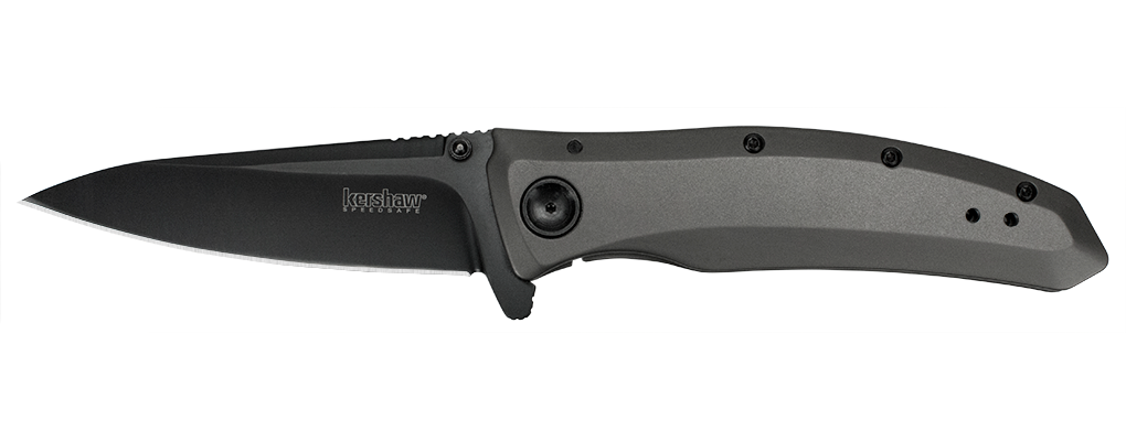 Kershaw Grid 3.75&quot; Assisted Opening Flipper Knife, Black