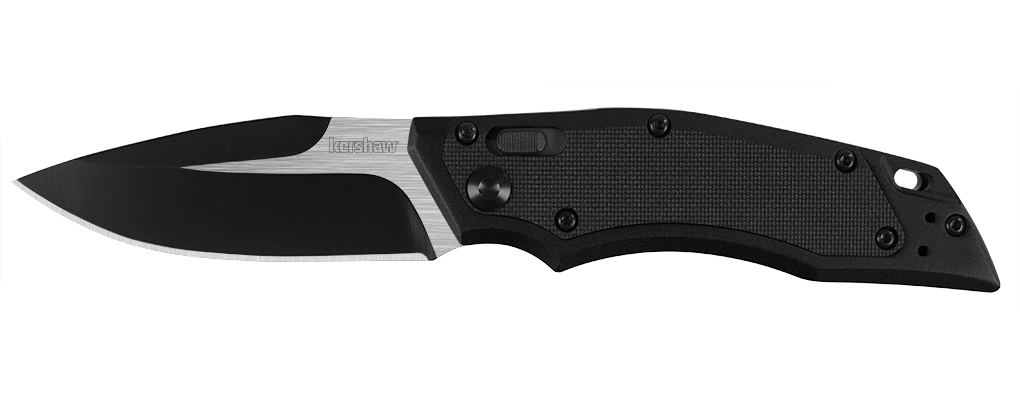 Kershaw Induction 3.125&quot; Folding Knife Black GFN, Two-Tone ( Discontinued )