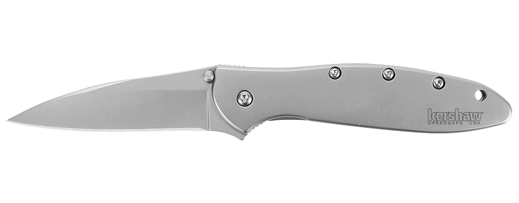 Kershaw Leek 3&quot; Assisted Opening Knife, Bead Blast