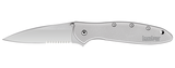 Kershaw Leek 3&quot; Assisted Opening Knife, Bead Blasted / Serrated