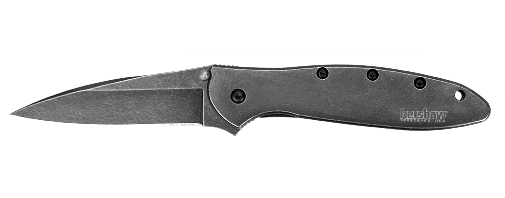 Kershaw Leek 3&quot; Assisted Opening Knife, BlackWash