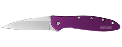 Kershaw Leek 3" Assisted Opening Knife Purple, Bead Blasted