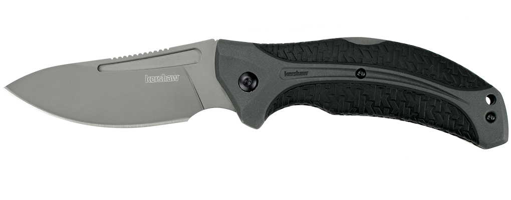 Kershaw LoneRock 3.5&quot; Hunting Lockback Knife, Gray ( Discontinued )