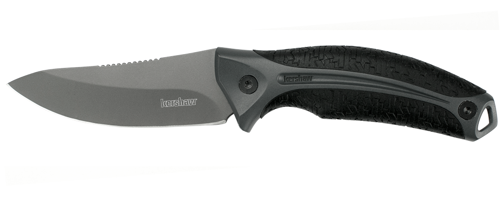 Kershaw LoneRock 3.75&quot; Small Fixed Blade Knife, Gray ( Discontinued )