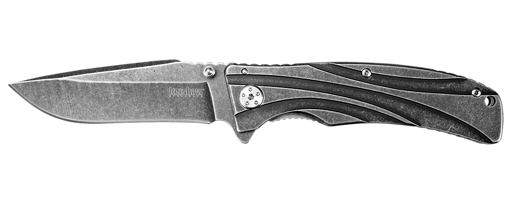 Kershaw Manifold 3.5&quot; Assisted Opening Flipper Knife, BlackWash ( Discontinued )