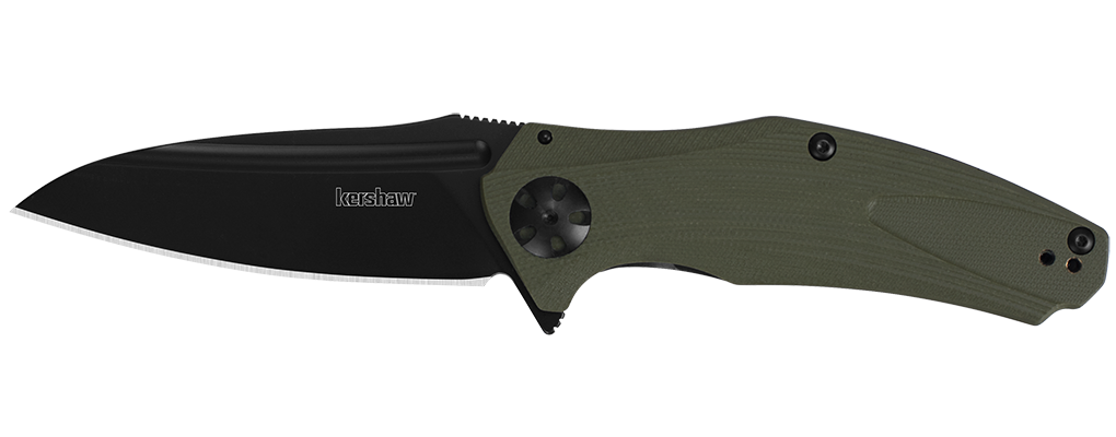Kershaw Natrix XL 3.75&quot; Sub-Frame Lock Knife OD Green G-10, Black ( Discontinued )
