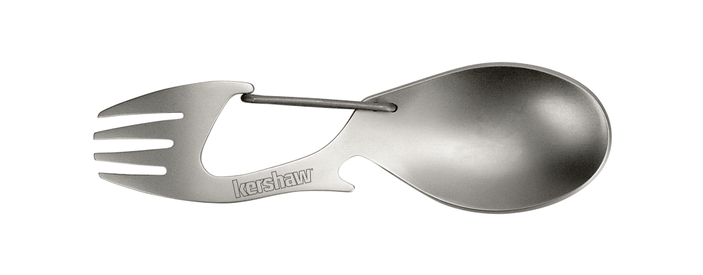 Kershaw Ration Multi-Tool, Stainless Steel - Fork / Spoon / Bottle Opener