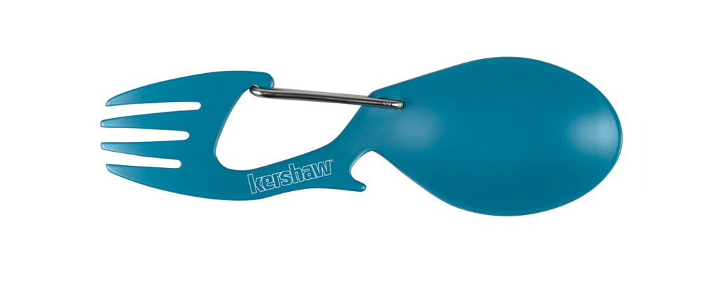 Kershaw Ration Multi-Tool, Teal - Fork / Spoon / Bottle Opener