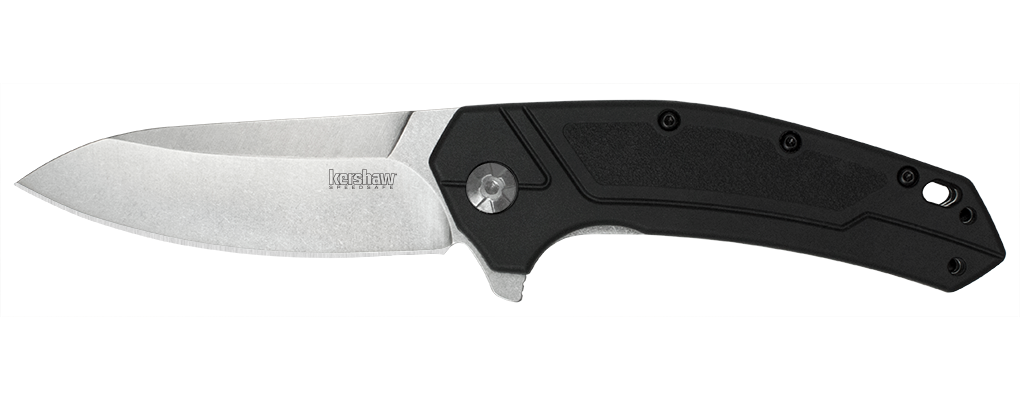 Kershaw Rove 3.375&quot; Assisted Opening Flipper Knife, Stonewash ( Discontinued )