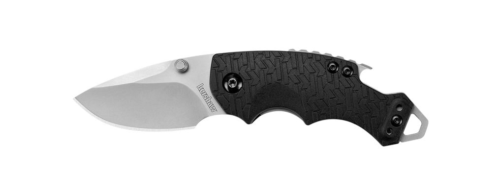 Kershaw Shuffle 2.375&quot; Liner Lock Knife Black Multi-Tool, Bead Blasted