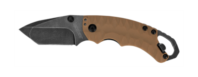 Kershaw Shuffle II 2.25&quot; Tanto Liner Lock Knife Tan, BlackWash