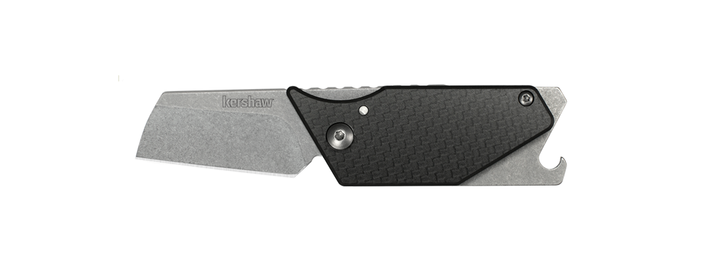 Kershaw Sinkevich Pub 1.6&quot; Friction Lock Knife Carbon Fiber, Stonewash ( Discontinued )
