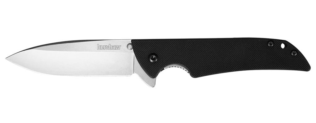 Kershaw Skyline 3.125&quot; Liner Lock Knife Black G-10, Stonewash ( Discontinued )