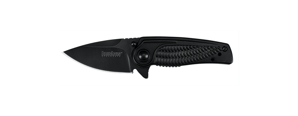 Kershaw Spoke 2&quot; Assisted Opening Flipper Knife, Black