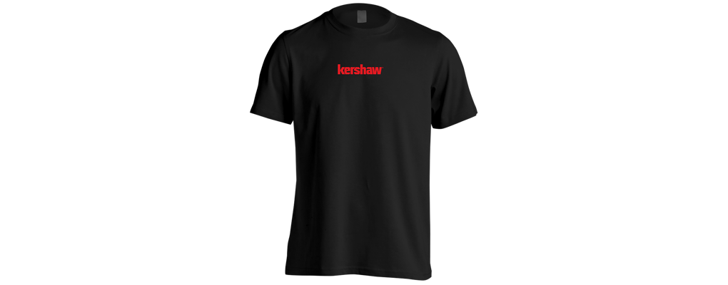 Kershaw T-Shirt Black/Red Large ( Discontinued )