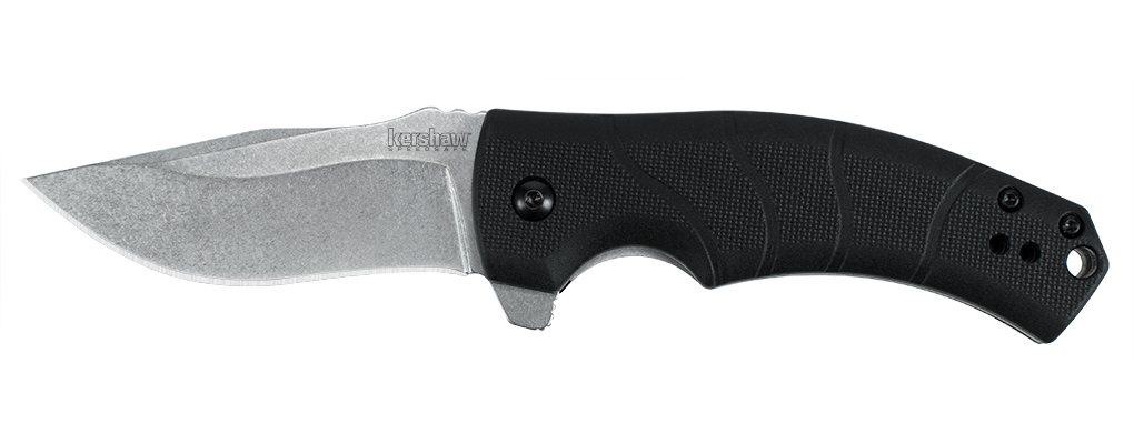 Kershaw Valmara 3&quot; Assisted Opening Flipper Knife, Stonewash ( Discontinued )