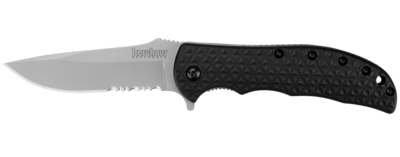 Kershaw Volt II 3.25&quot; Assisted Opening Knife Black, Bead Blast / Serrated ( Discontinued )