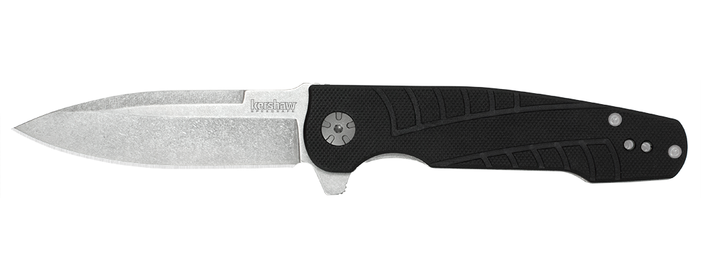 Kershaw Westin 3.3&quot; Assisted Opening Flipper Knife, Stonewash ( Discontinued )