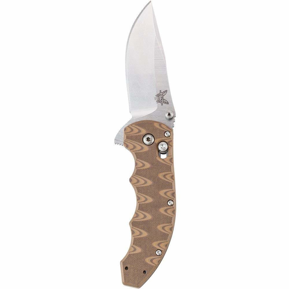 Benchmade Ball Flipper 3.18&quot; AXIS Lock Knife / Satin / Sand G10 (Discontinued)
