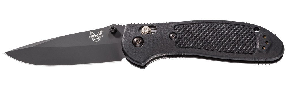 Benchmade Griptilian 3.45&quot; AXIS Lock Knife / Black / Black / S30V ( Discontinued )