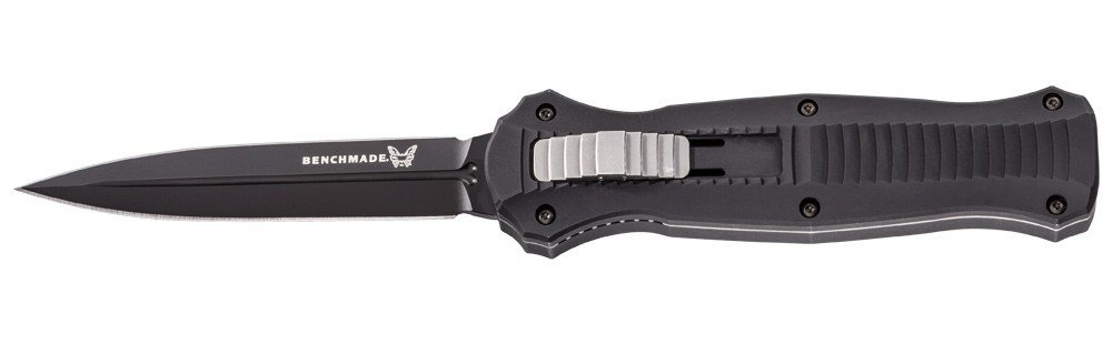 Benchmade Infidel 3.9&quot; D/A OTF Automatic Knife / Black /Black / D2