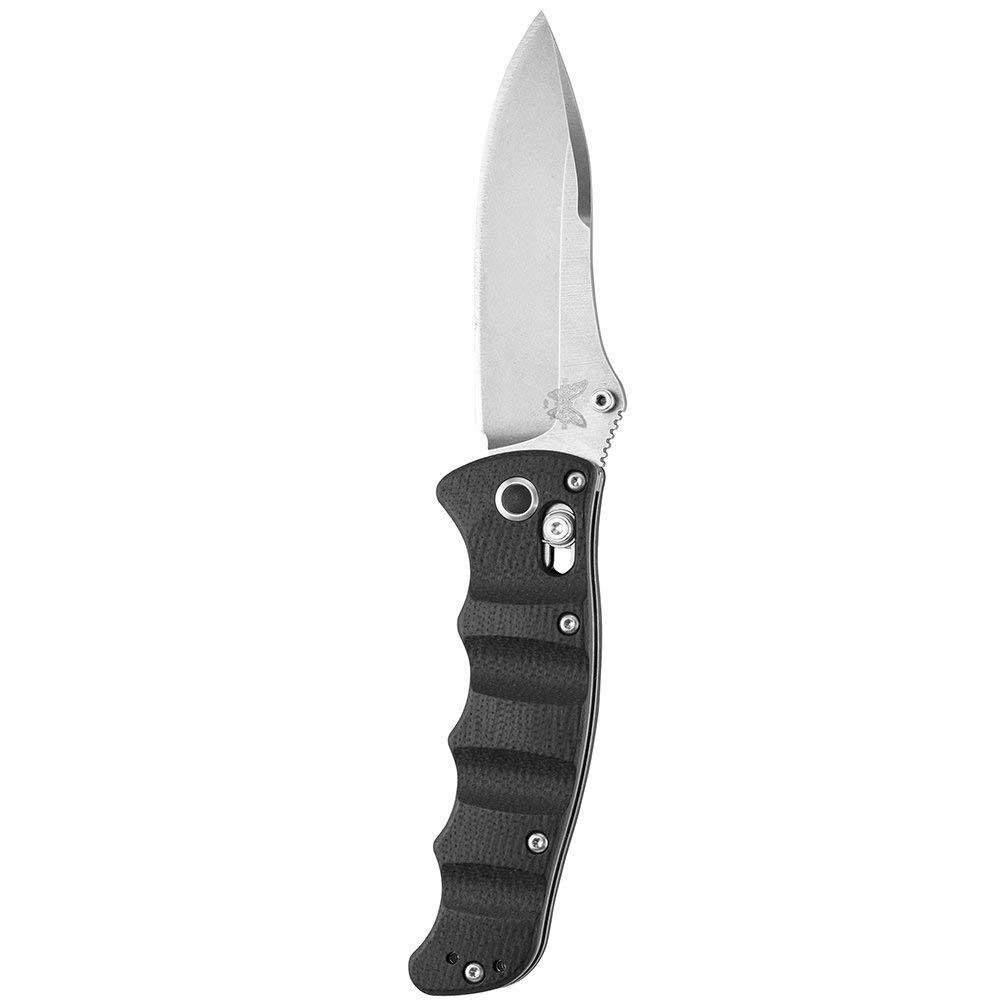 Benchmade Nakamura 3.08&quot; AXIS Lock Knife / Satin / Black G10 ( Discontinued )