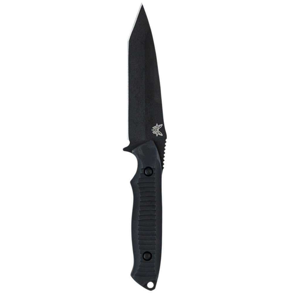 Benchmade Nimravus Tanto 4.5&quot; Fixed Blade Knife / Black / Black ( Discontinued )