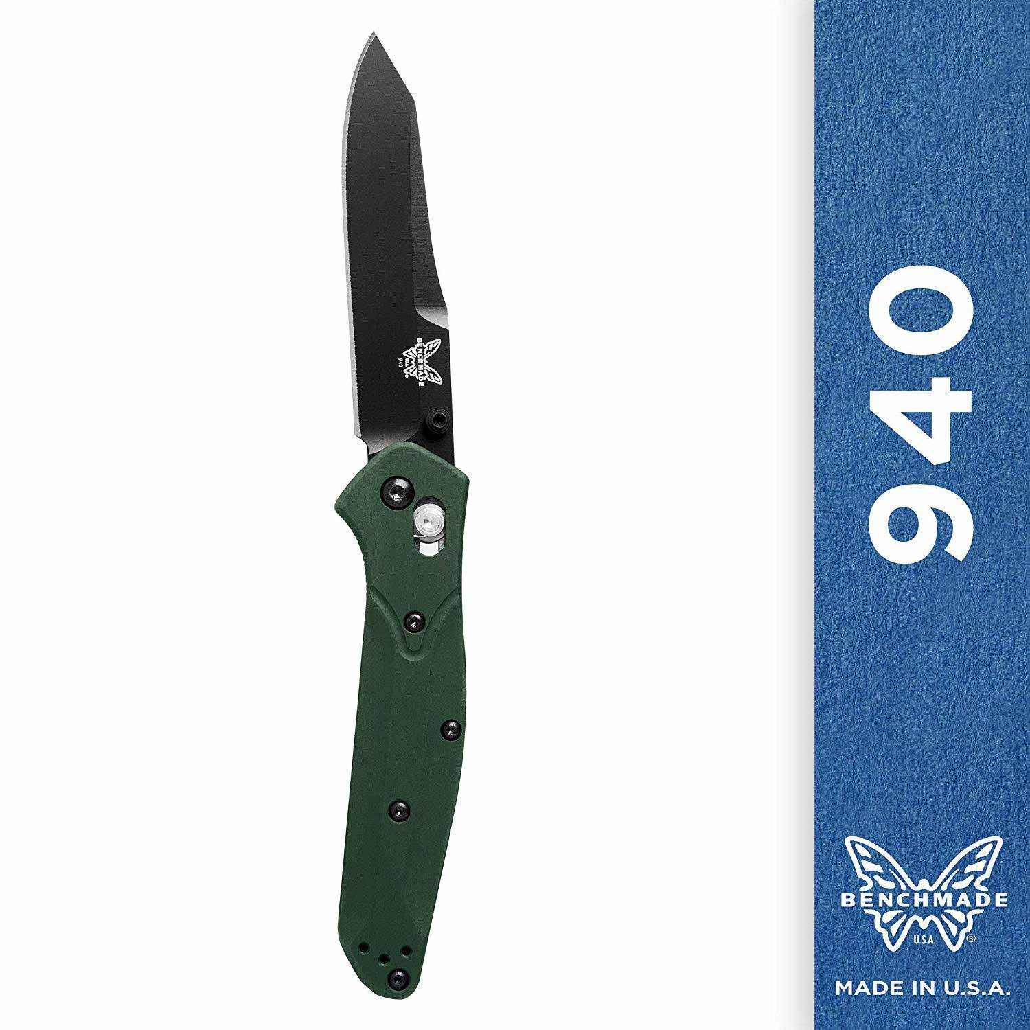 Benchmade Osborne 3.4&quot; AXIS Lock Knife / Black / Green / S30V ( Discontinued )