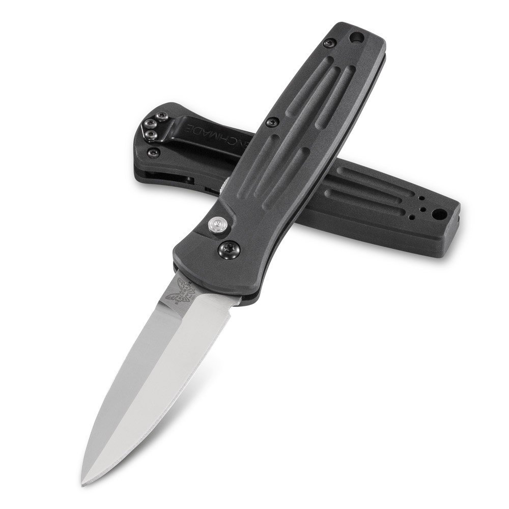 Benchmade Pardue Stimulus 2.99&quot; Automatic Knife / Satin / Black ( Discontinued )