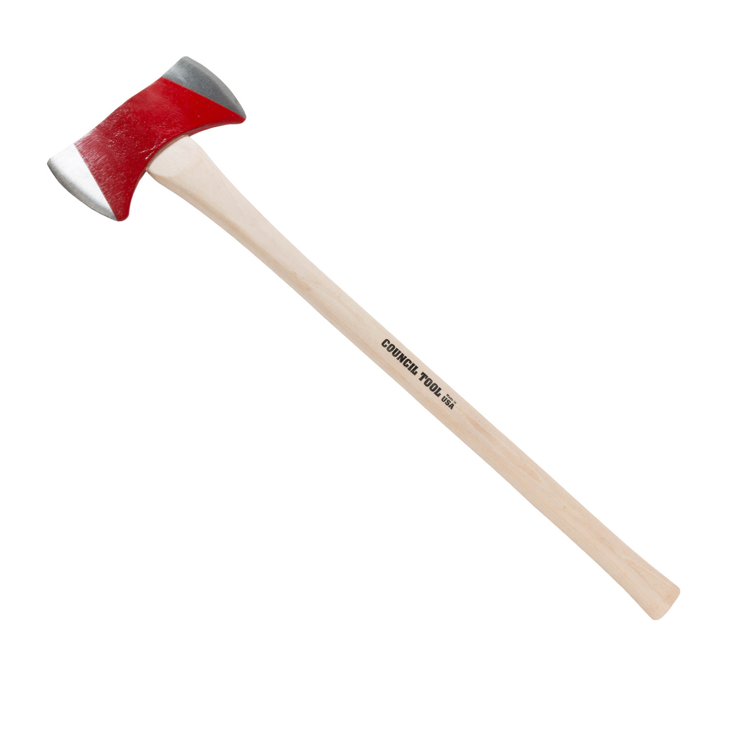 Council Tool - Michigan Double Bit Axe, 36&quot; Straight Hickory Handle (3.5lb)