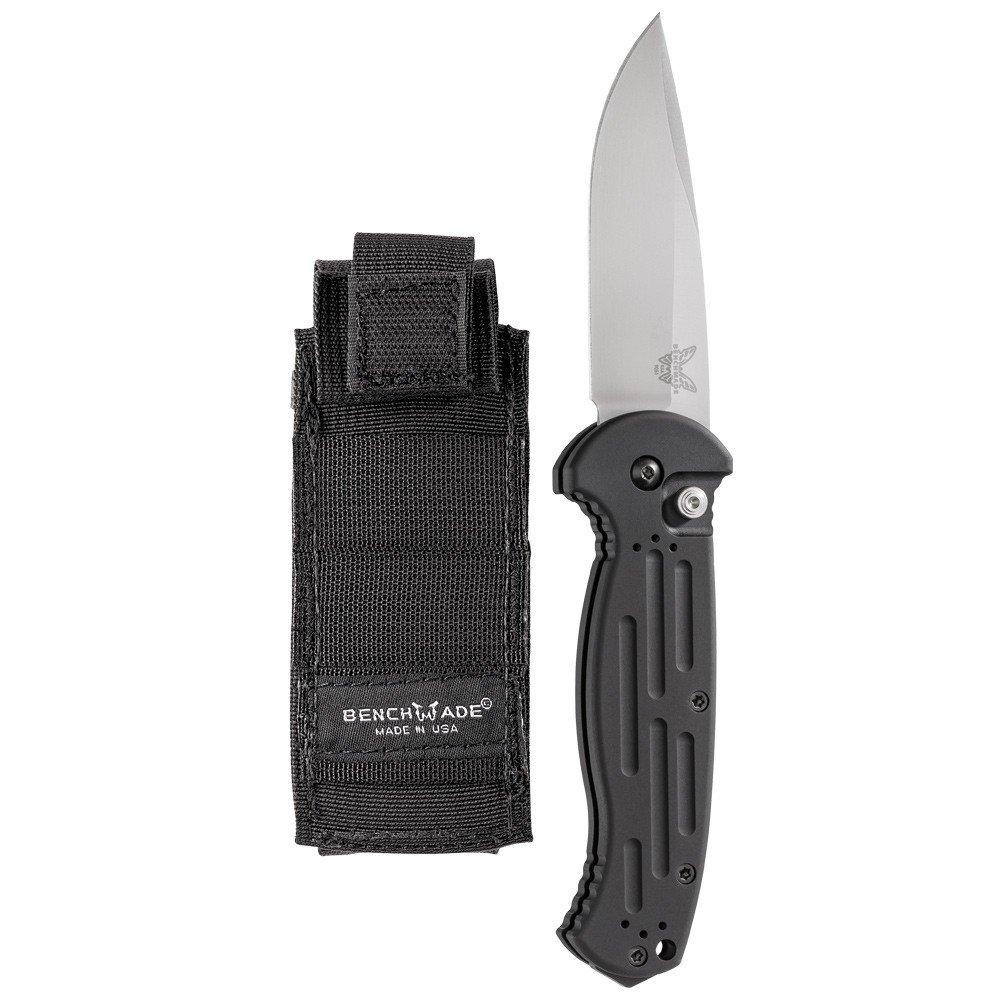 Benchmade AFO II 3.56&quot; Automatic Knife / Satin / Black ( Discontinued )