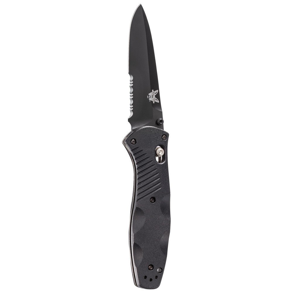 Benchmade Barrage 3.6&quot; AXIS-Assist Knife / Black Serrated / Black (Discontinued)