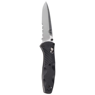Benchmade Barrage 3.6" AXIS-Assist Knife / Satin Serrated / Black