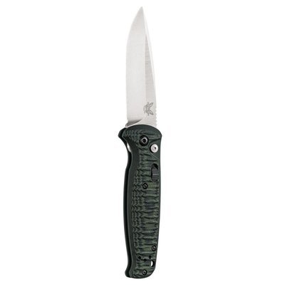 Benchmade CLA 3.4" Drop Point Automatic Knife / Satin / Green-Black G10