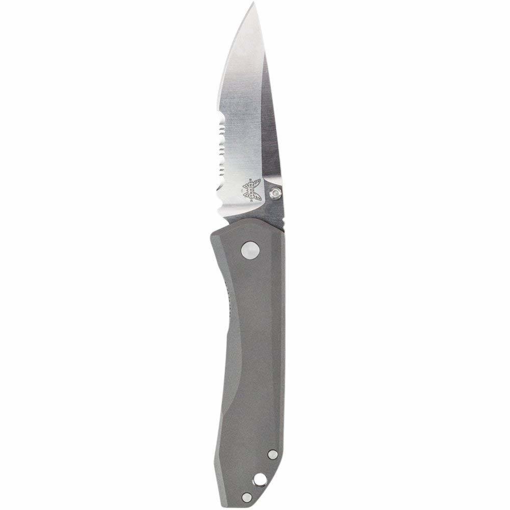 Benchmade 761S Monolock 3.73&quot; Titanium Knife / Satin Serrated (Discontinued)