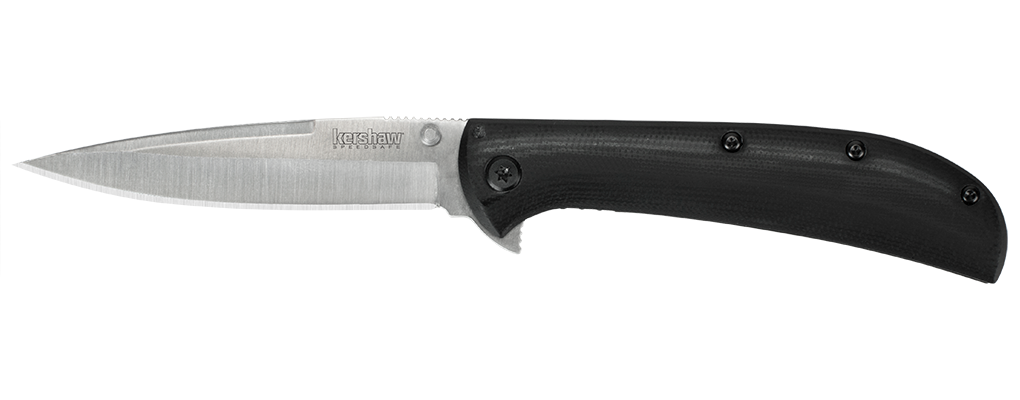 Kershaw AM-4 3.5&quot; Assisted Opening Knife, Satin / Black G-10 (DISCONTINUED)