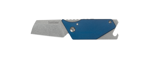 Kershaw Sinkevich Pub 1.6&quot; Friction Lock Knife, Blue G-10 / Stonewash ( Discontinued )