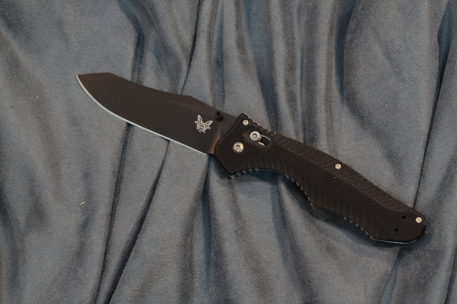 Benchmade Contego 4.97&quot; Fixed Blade Knife / Black / Black G10 (Pre-Owned)