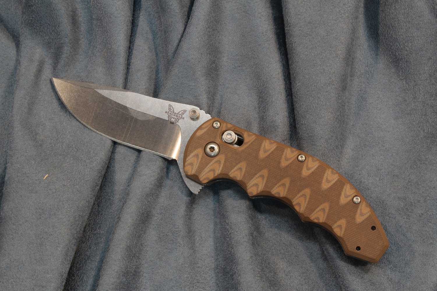 Benchmade Ball Flipper 3.18&quot; AXIS Lock Knife / Satin / Sand G10 (Pre-Owned)