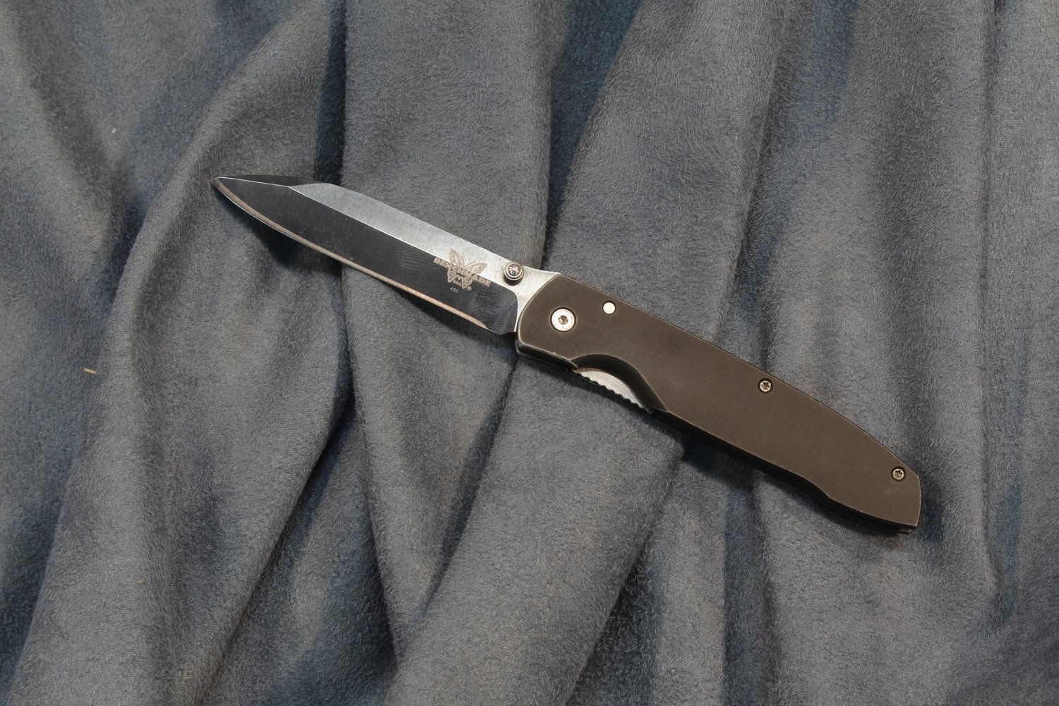 Benchmade Park Avenue 2.9&quot; Linerlock / Satin / Tungsten Coated Titanium (Pre-Owned)