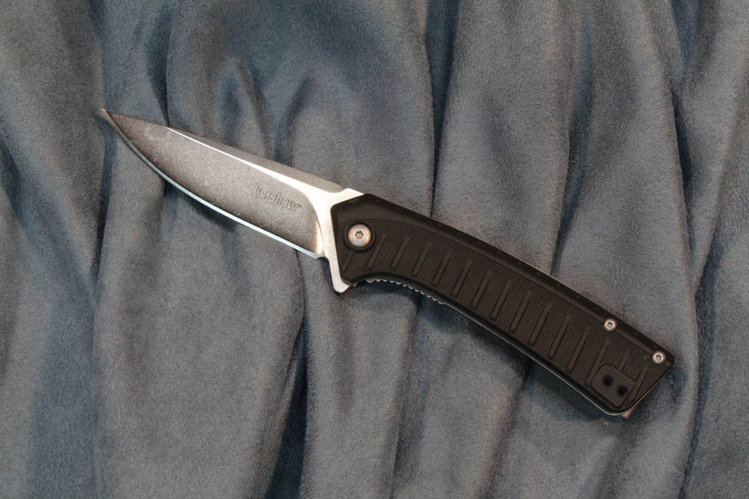 Kershaw Entropy 3.25&quot; Assisted Opening Flipper Knife, Stonewash ( Pre Owned )