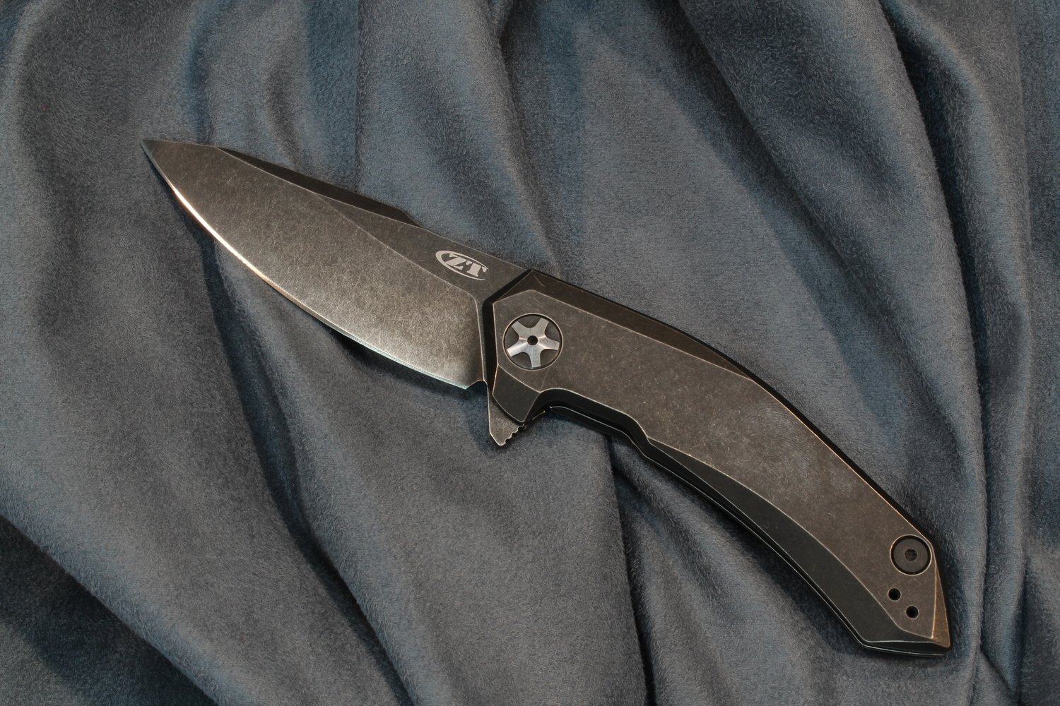 Zero Tolerance 0095BW 3.5&quot; Flipper Knife Titanium / Blackwash (Pre-Owned)