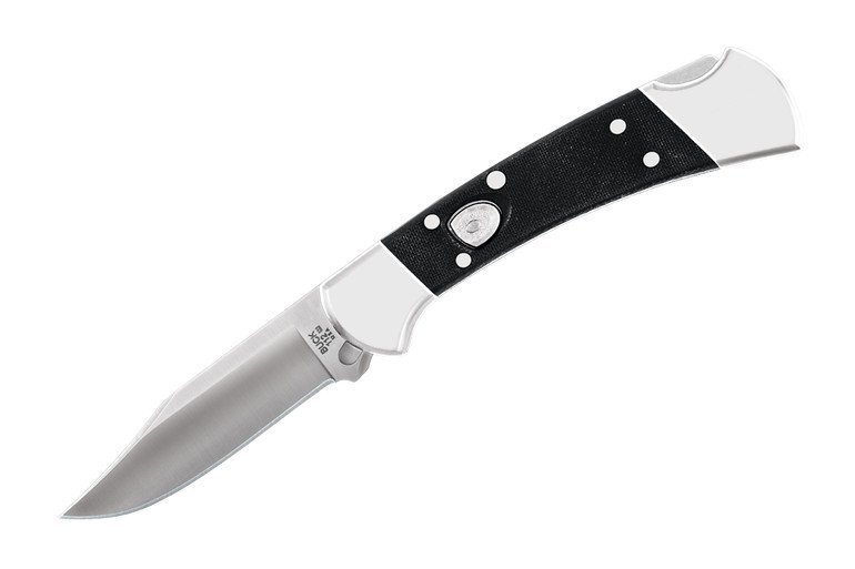 Buck Ranger Elite 3&quot; Automatic Lockback Knife, Black G-10 / Satin