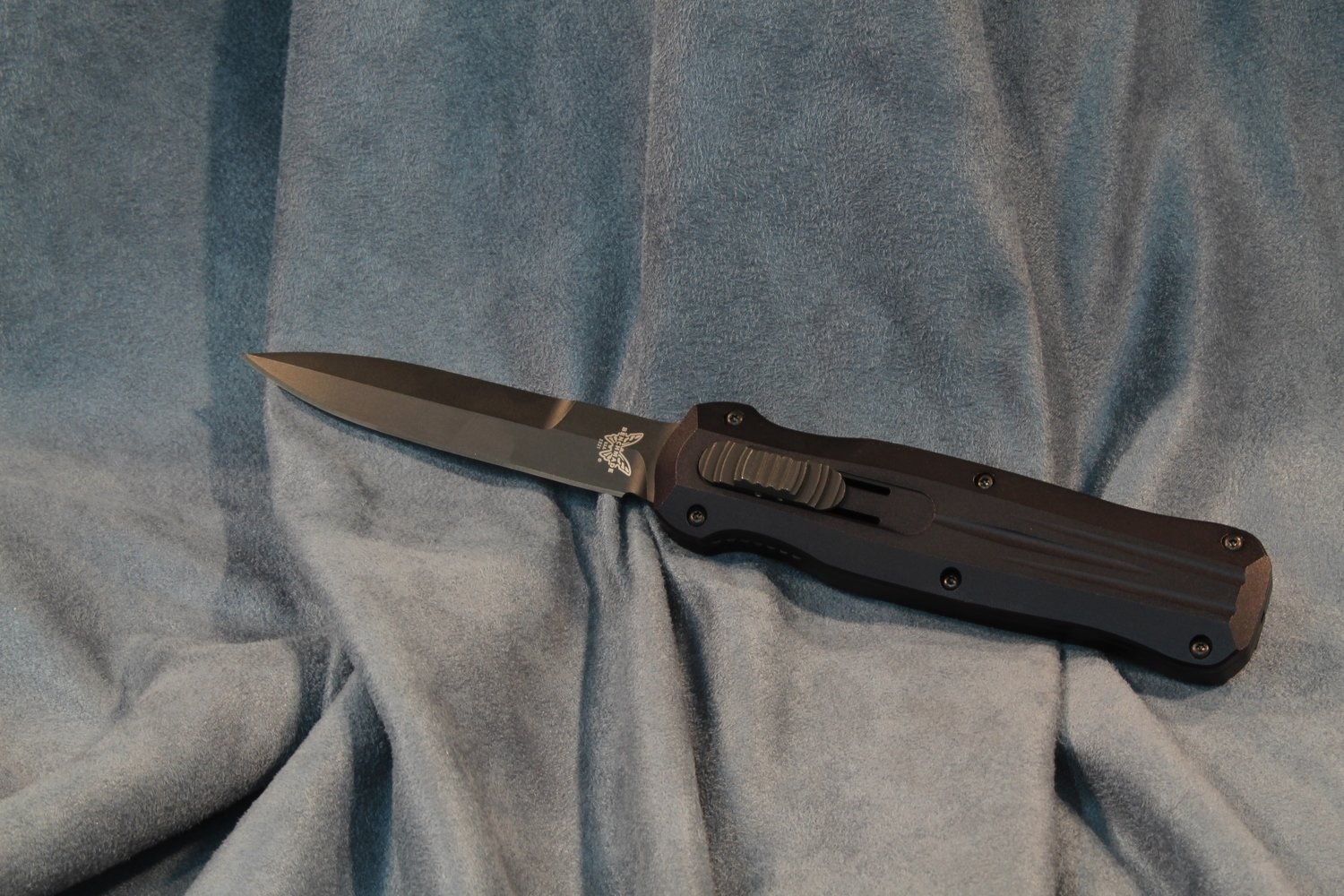 Benchmade Pagan 3.96&quot; D/A OTF Automatic Knife / Black / Black (Prototype)