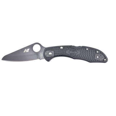 Spyderco Salt 2  3&quot; Folding Knife, Black H1 / Black FRN Handles