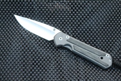 Chris Reeve Large Sebenza 21 3.625" Folding Knife,  Stonewashed S35VN / Titanium Handles W/ Micarta Inlays ( Pre Owned)