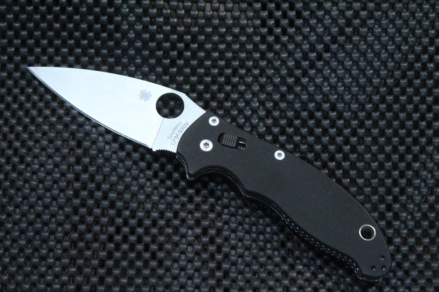 Spyderco Manix 2 3.37&quot; Knife, Dark Blue FRCP / S110V Satin ( Pre Owned )