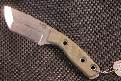 3DK Riot 3.7" Fixed Tanto Point, K110 Blade / OD Green G10 handle