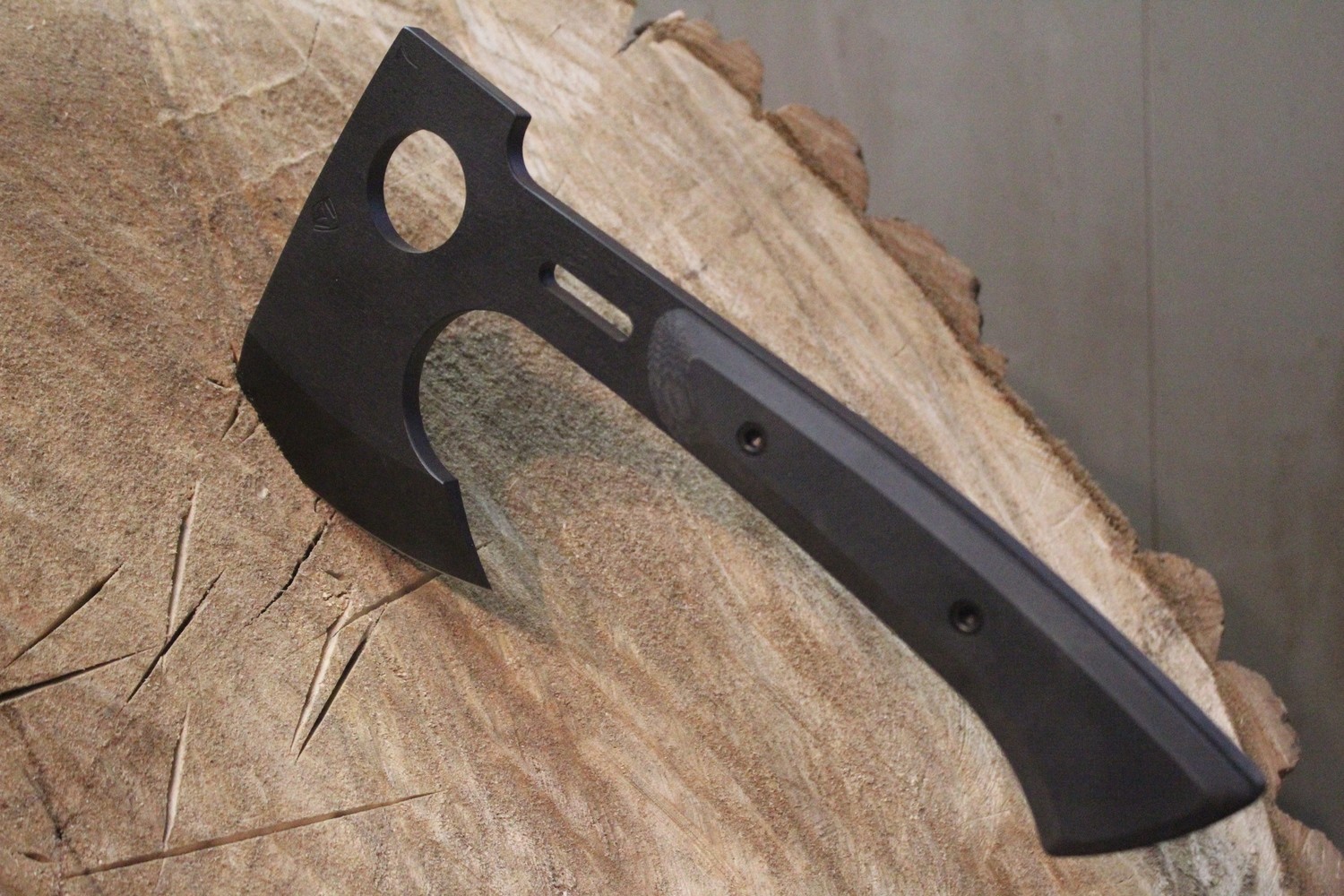 Medford Knife and Tool (MKT) 4.6&quot; Bearded Hatchet, Black G-10 / Black PVD ( Pre Owned )