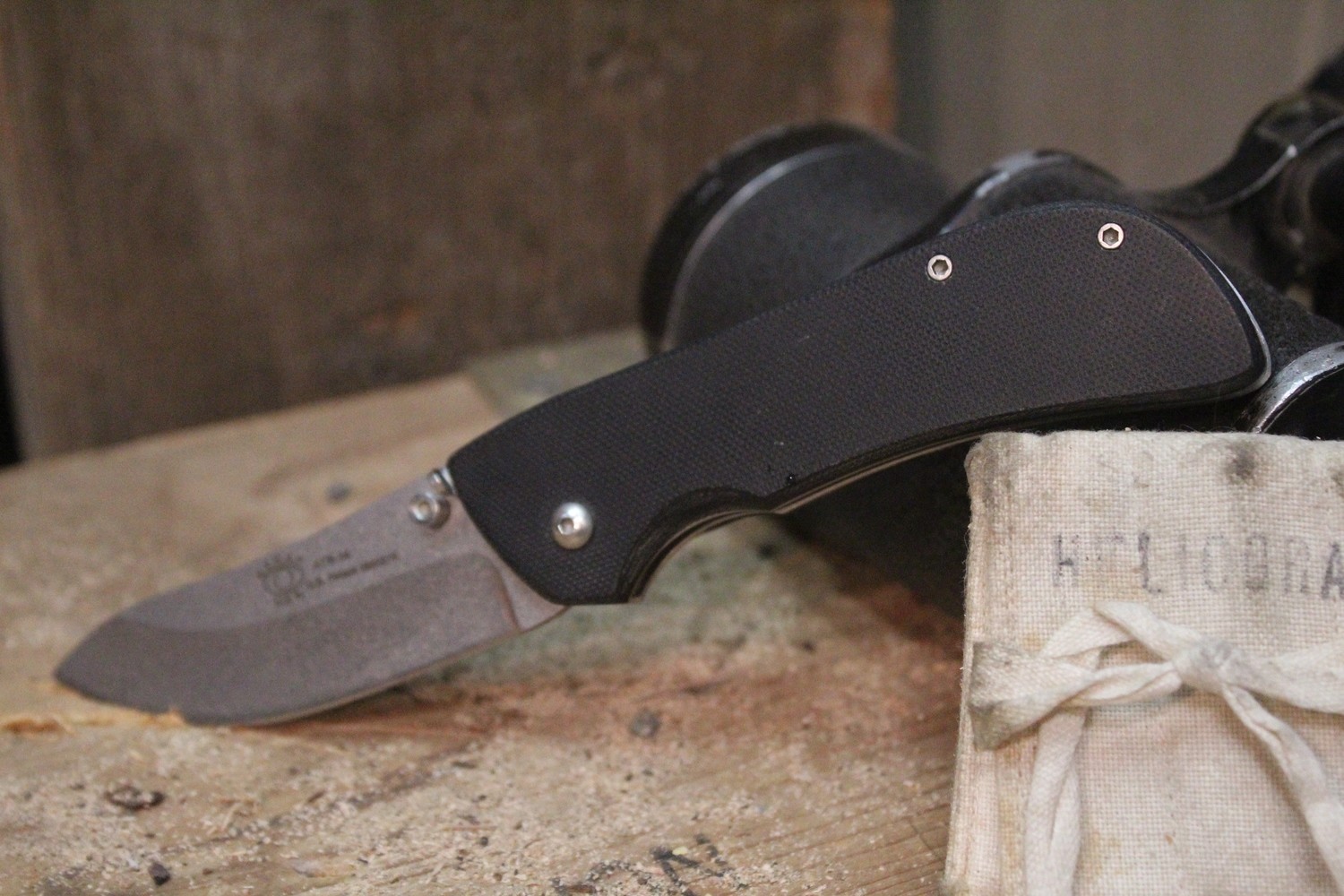 R.E.K.A.T. Savant 3.125&quot; Folder, Black G-10 / Satin ( Pre Owned )